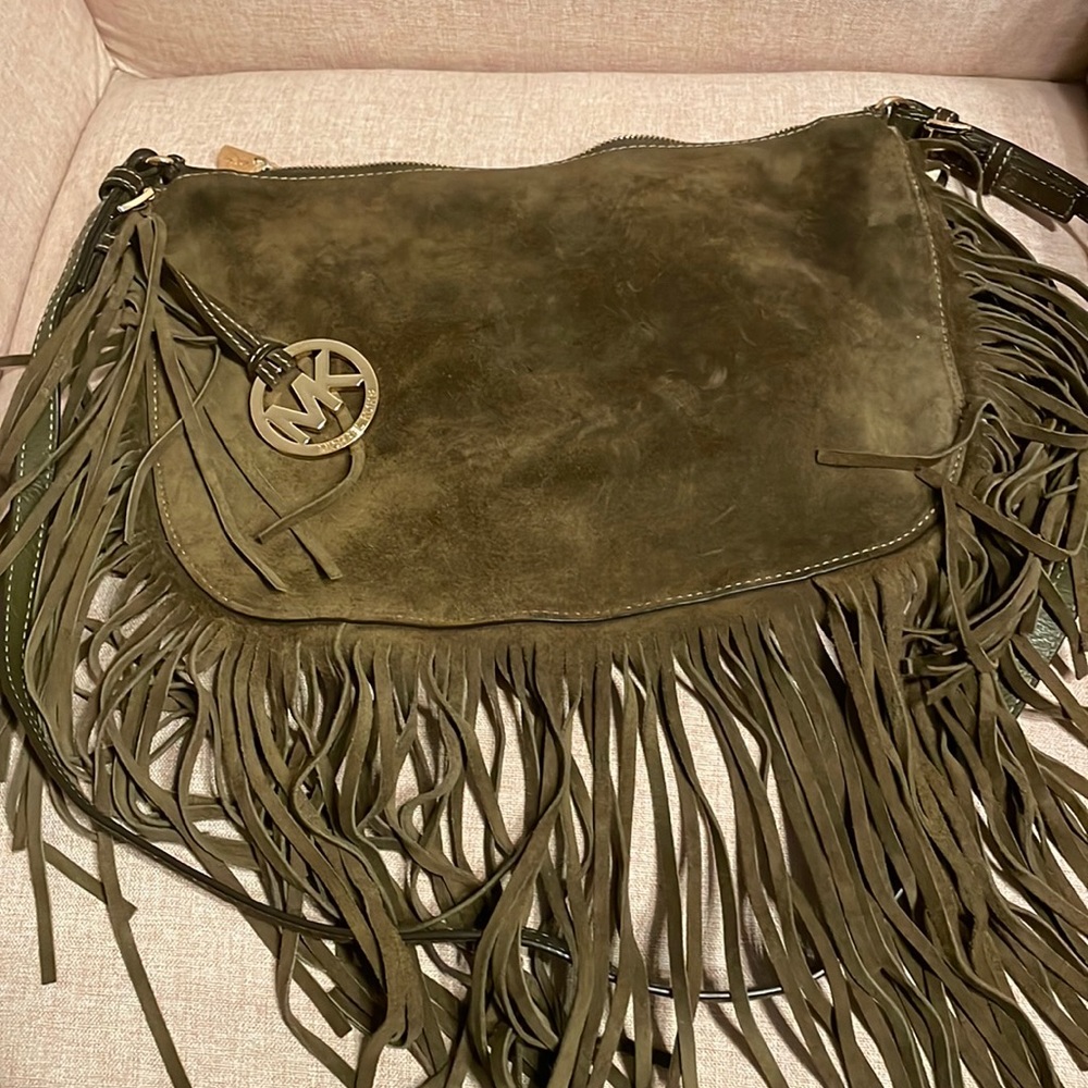 Suede Michael Kors bag